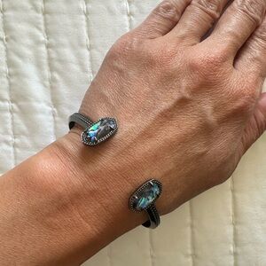 Kendra Scott Elton Bracelet in Gunmetal Abalone
